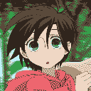 an androgynous windswept girl with brown hair